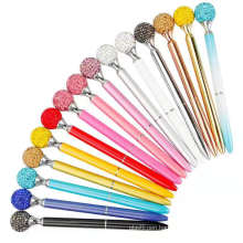 2021 Novelty Beautiful Stylus Big Diamond Ballpoint Pen Colorful Metal Pen With Custom Logo For Gift